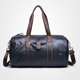 2015 Pu Leather Men's Travel Bags Casual Shoulder Bag Brand Men Messenger Bags Large Capacity Handbag Men's Travel Duffl326y