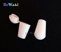 100pcs White Plastic Bell Stopper With Lid Cord Ends Lock Stopper Toggle Clip for Paracord Clothes Accessories5949450