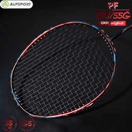 Alpsport PF Pro 10U Ultra lightweight 52g T800 Badminton Racket Fast rebound Imported MAX 38 LBS 100% Professional Carbon Fibre 240304