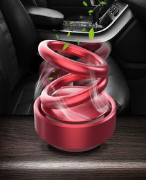 Car Aromatherapy Double Rings Rotary Suspension Rotating Air Freshener Dashboard Perfume Car Auto Diffuser Perfume Car Ornament3138684