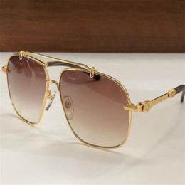 occhiali da sole da uomo di design alla moda GRITT montatura quadrata in metallo occhiali di protezione UV400 per esterni semplici e generosi in stile popolare di alta qualità2652