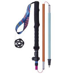 AONIJIE E4208 Rainbow Colour Unisex Outdoor Hiking Pole Telescopic Adjustable Aluminium Alloy Pole Running Hiking Walking Stick 240306