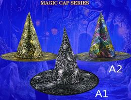 Halloween Witch hats caps costumes cosplay Props party adult and child decorations ornament accessories halloween decorations9969975