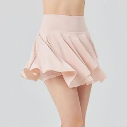 Refreshing Tennis Skirt for Women with Sun Protection High-waisted Sun Block and Pleated Golf Bottom 240304