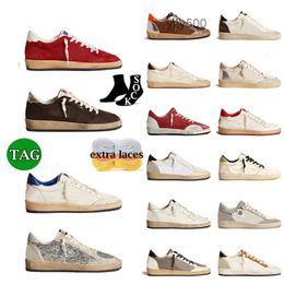 Goldenstar Running Ball Star Casual Shoes Women Super Brand New Release Luxury Ss Italy Sneakers Sequin Classic White Do Old Dirty Lace golden goose's goode H5NZ