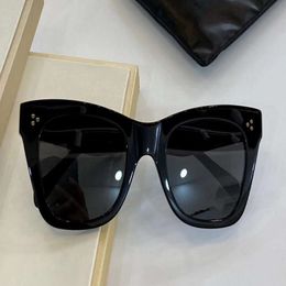 Black Square Cat Eye Sunglasses Grey Lens S004 Women Design Sunglasses Sonnenbrille des lunettes de soleil New with box262y