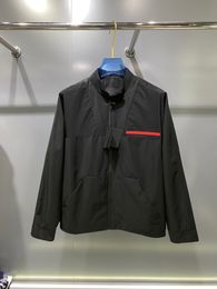 Men's Jackets the Latest Spring Mens Jacket Highend Simple Solid Color Design Asian Size Black Luxury Brand Top Designer