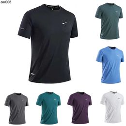 Mens Tshirts Tech Designer Shirts Sportswear Crewneck Quick-drying Casual Loose Sweatshirt Couple Style Fleece Multiple Colors Plus Size Optional Zeq0 Zeq0