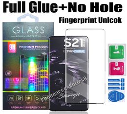 Premium Full Glue No hole Curved Tempered Glass Screen Protector For Samsung S23 Ultra S22 S21 Ultra S20 Note20 S10 Plus S8 S9 NOT6375684