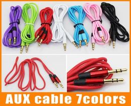 Aux Cable Auxiliary Cable 3.5mm Male to Male o Cable 1.2M Stereo Car Extension Cable for Digital Device 100pcs/up1663088