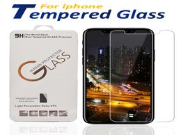 For iPhone 12 11 Pro Xs Max X XR 8 plus Screen protector tempered glass J7 J5 prime with Paper Box9406070