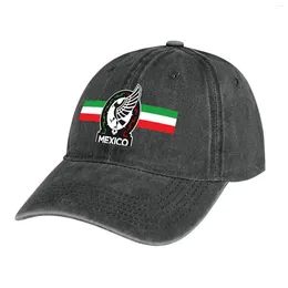 Berets Playera Nuevo Logo Mexico Soccer Team Seleccion Mexicana De Futbol Cowboy Hat Fishing Golf Cap Christmas Boy Women's