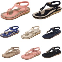 2024 summer women shoes Sandals low heels Mesh surface Leisure Mom Black white large size 35-42 J33 GAI