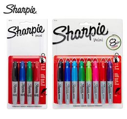 48pcs Sharpie 35113 Compact Mini Marker with Keychain Carrying Oily Marker Stationery Dust Purification Marker 2011206112060