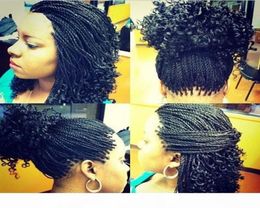 Synthetic Lace Front Wig Short Braids Wig Heat Resistant Crochet Braids Lace Wig for Black Women 5478086