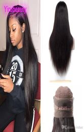 Malaysian Unprocessed Human Hair 360 Lace Frontal Wig Natural Colour Silky Straight Adjustable Band Lace Frontal Wigs 826inch4771468