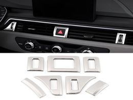 Car Accessories Stainless Front Air Vent Outlet Trim Sticker Cover Frame Interior Decoration for A4 A5 S4 S5 B9 2017-20201087445