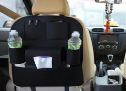 2018 New Auto Car Blanket cloth Seat Back MultiPockets Storage Bag Organiser Holder Accessory Black9856610