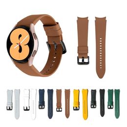 Watch Bands Official Genuine Leather Band For Galaxy 4 40mm 44mm Classic 46mm 42mm Adjustable Strap212j