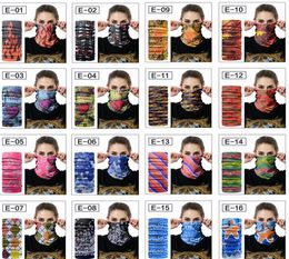 16 Colours 4824cm Floral Magic Scarves Head Face Mask Snood Neck Warmer Cycling Seamless Outdoor Turban Headwear Shawl Scarfs Towe6230790