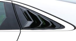 Carbon Fibre Rear Window Triangle Panel Decoration Cover Shutters Stickers For A4 B8 2009-2016 Car Styling Accessories9365748