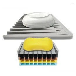 Table Mats Drainer Mat Silicone Heat Resistant Kitchen Bathroom Non-slip Self Draining Wholesale Tableware Dishwaser Dish Cup Pad