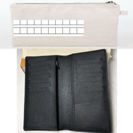 Black Plaid DA GRAP BRAZZA WALLET N62665 COTTON WALLET NOT SOLD SEPARATELY Customer order2114