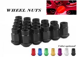 RASTP50mm Auto Racing Aluminium Wheel Lug Nuts M12x15M12x125 Lug Nut with Logo RSLN012 Wheel Lug Nuts Black1509026