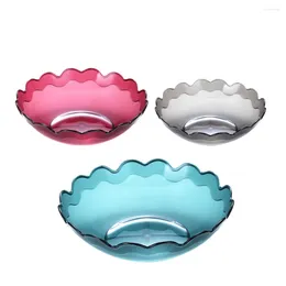 Dinnerware Sets 3 Pcs Plastic Fruit Plates Storage Container Candies Trays