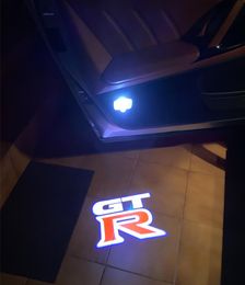 2pcslot Car Welcome Light LED Car Door Light For For Nissan GTR R34 R35 Nissan GTR Logo Courtesy Light Auto Atmosphere Lamp6248337