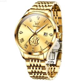 Olevs 6696 High Quality Oem Custom Luminous Stainless Steel Calendar Classic Business Automatic Mechanical Watch for Man