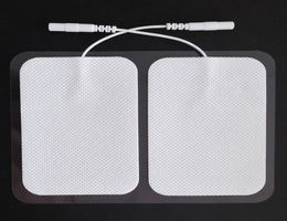 TENS Unit Adhesive Electrode Pads With Plug 24Inch35Inch EMS Electric Stimulator Large Pads 2Pcs per Pack7729771