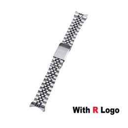 18mm 19mm 20mm 316L Stainless Steel Sliver Gold Jubilee Watch Strap Band Bracelet Compatible For 5 Rolex 220617248K