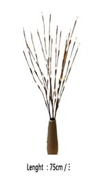 Christmas Tree Decoration Willow Branch 20 Bulbs Flashing Led Light String Tall Vase Willow Twig Lamp Home Ga bbypkN packing20102776592