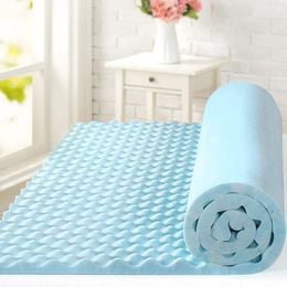 Stock Size 1 5 2 3 4 Inch Swirl Gel Cooling Memory Foam Mattress Topper Cooling Airflow Design210Q