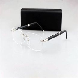 Classical MB374 business rimless men square glasses frame 57-16-140 for prescription eyewear full-set case OME factory outlet281w