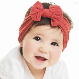 Hair Accessories Baby Girl Headband Infant Bows Born Headwear Ear Elastic Gift Toddler Bandage Ribbon Soft Bowknot