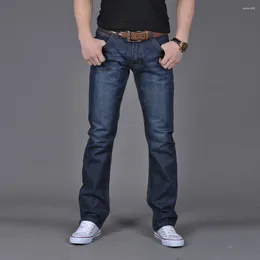 Men's Jeans 2024 Denim Pants Korean Fashion Washed Baggy Streetwear Mens Trousers Male Retro Solid Casual Long