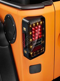 pair offroad Wrangler JK LED tail light turn signal reverse brake amber red light in one for auto car 4x4 JK 0715 vehicles8594233