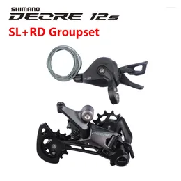 Bike Derailleurs Shimano DEORE M6100 Mini Set Shifter Lever Rear Derailleur With Window/No Window RD-M6100-SGS 12s For MTB Mountain