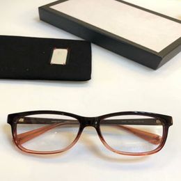 NEWARRIVAL 0074 unisex square gradient glasses frame plain super-light for prescription frame bee temple bottom fullset case OEM o210B