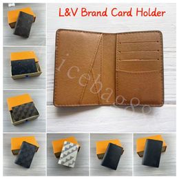 New Designer Bag V Card Holders Soft Leather Mini Bags For Unisex Mens Wallet Passport PU Leather Bags With Multi Style Multifunct2986