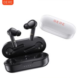Qere E20 Kulaklık TWS Kulak Kulaklığı Kablosuz Kulaklıklarda Gerçek Stereo Su Geçirmez Oyun Kablosuz Kulaklıklar Kulak