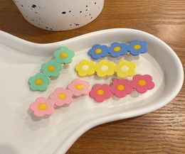 Cartoon Baby Girls Hair Clips Cute Candy Color Children Flower Kids Barrettes Women Side Clip Hair Accessories7013560