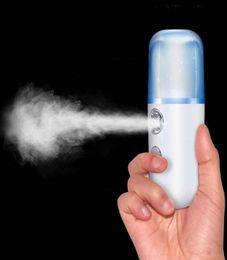 Portable Nano Mist Sprayer Mini USB Rechargeable Face Spray Facial Steamer Humidifier Sprayer Bottle Care Tools 30ML With Box2357250