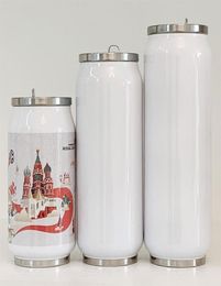 12oz Sublimation Cola can DIY 350ml Water Bottle in Bulk Double Walled Stainless Steel Shape Tumblers Insulated Vacuum with Lida424811524