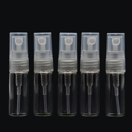 Fast Delivery Clear Glass Refillable Perfume Spray Bottle 2ml Empty Cosmetic Containers 2ml With Fine Mist Atomizer For Sale