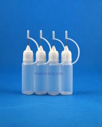 100 Pcs 10 ML High Quality LDPE Plastic dropper bottle With Metal Needle Tip Cap for ecig Vapour Squeezable bottles laboratorial5683830