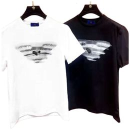 Damen-T-Shirt, Designer-Damen-T-Shirt in Originalqualität, frühes Frühjahr, neues Dreieck-Herren-T-Shirt mit bedrucktem, lockerem Kurzarm-Rundhals-T-Shirt