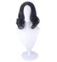 Severus Snape Black Short Curly Style Cosplay Wig Professor Snape Wig Halloween Party Role Play Costumes Wigs Wig Cap8497850